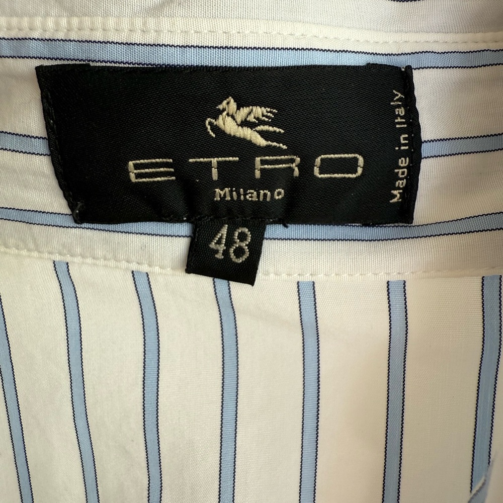 Etro Blue Striped Shirt